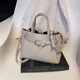 2025 New Women's Bag Soft Litchi Pattern Crossbody Bag Shoulder Bag Fashion Portable Women's Bag High-end Sense Bag