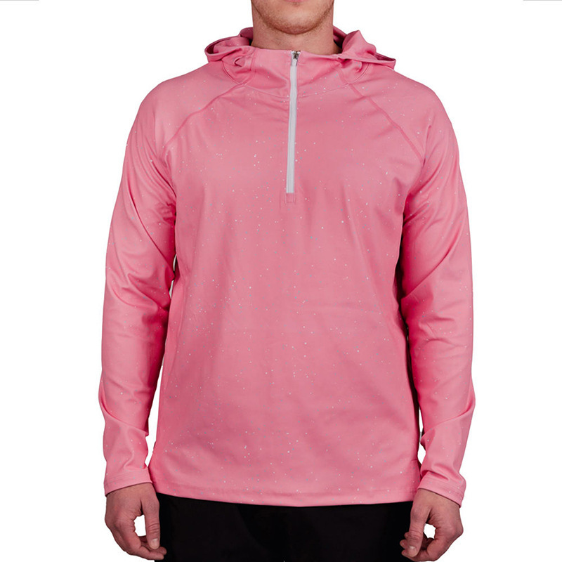 Quarter zip hoodie oversized fit men's side zip sweater sweatshirt