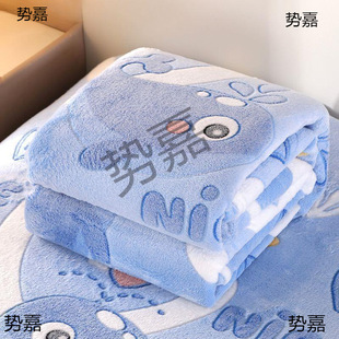 Kitty Blanket Coral Velvet Bed Sheetss Hellokitty Flannel Primary School Student Quilt Cold-Resistant Kidsren's Nap Cover