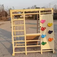 Амазонские трансграничные детские скалолазные стойки с качелями горки комбинированный набор крытая игровая площадка скалолазание игрушки