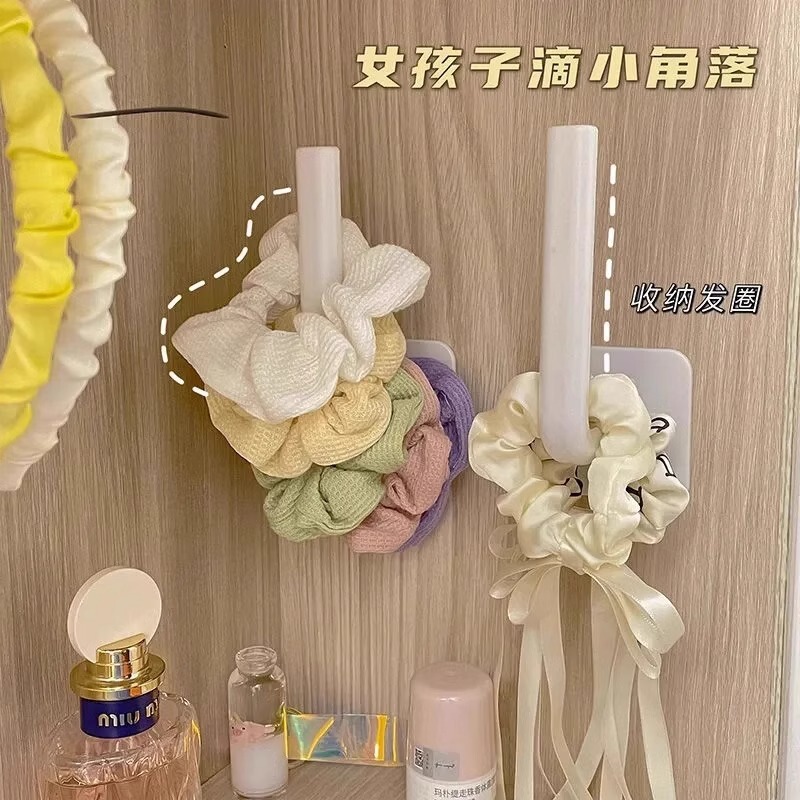 Hair Ring Hair Band Storage Rack Finishing Artifact Head Rope Jewelry Hook Multifunctional Wall-mounted Home Dormitory Display Rack