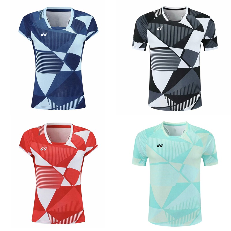 25 New Models of Yy Summer Quick-Drying Badminton Uniforms for Men and Women, Sports T-Shirts, Tennis Competition Uniforms, Group Purchase Training Uniforms