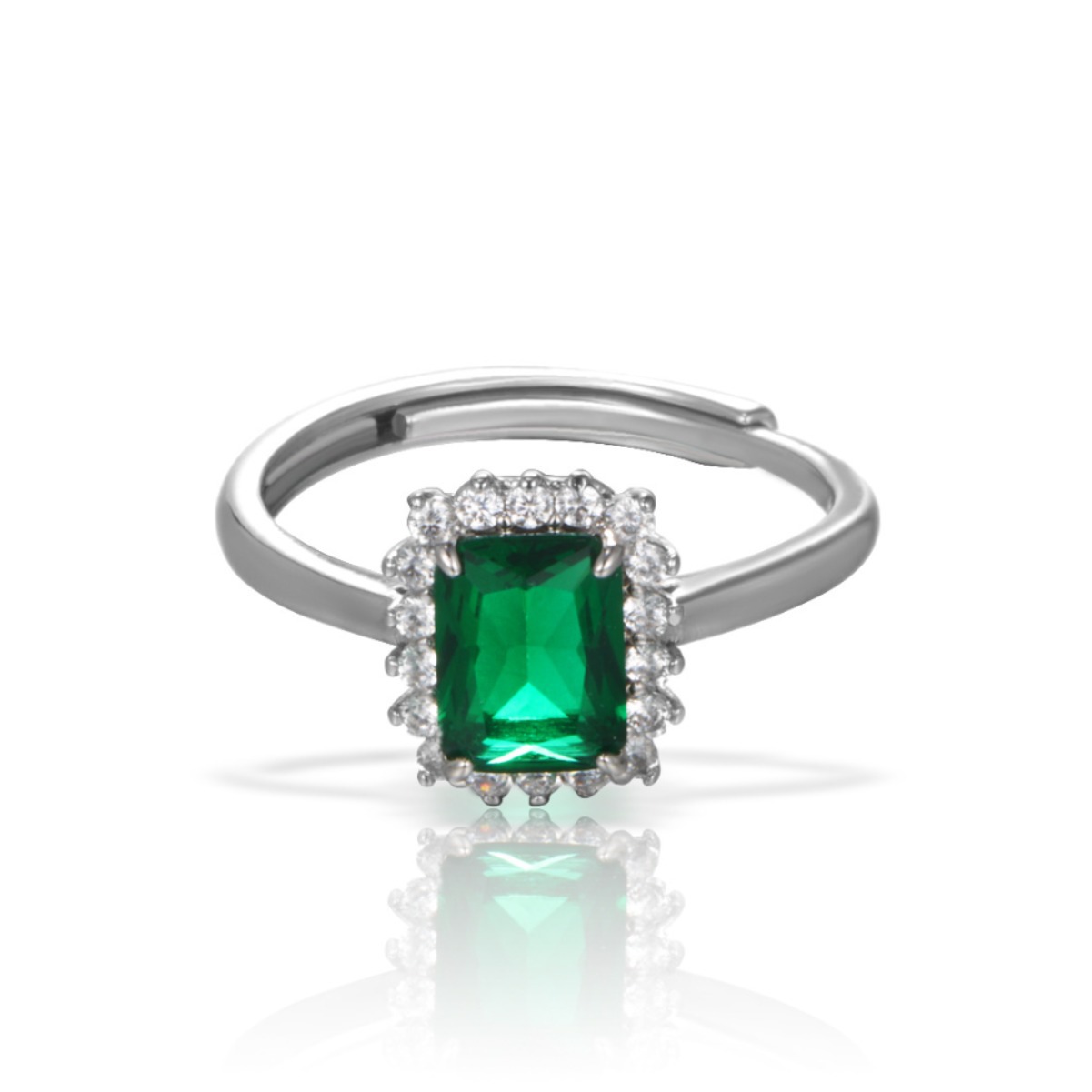 Xuping imitación de la serie Cuadrado temperamento elegante retro anillo femenino de alto nivel nicho ligero lujo anillo de apertura