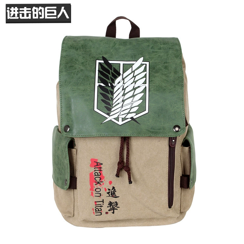 Кулон рюкзак Anime Backback Tokyo Fairy Tail One Piece Green Valley Canvas Bag