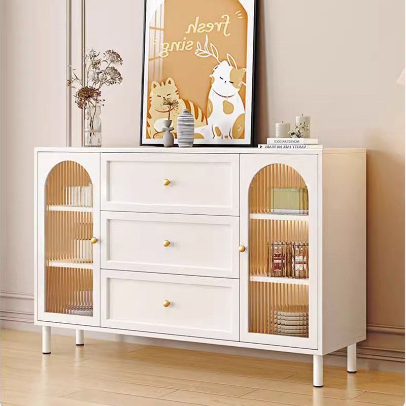 Mlo Solid Wood Cream Style Sideboard Modern Simple Wall Kitchen Storage Cabinet Living Room Small Apartment Entrance Cabinet