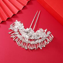 苗族贵州少数民族头饰侗族苗银发簪流苏发钗汉服簪子舞台演出写真