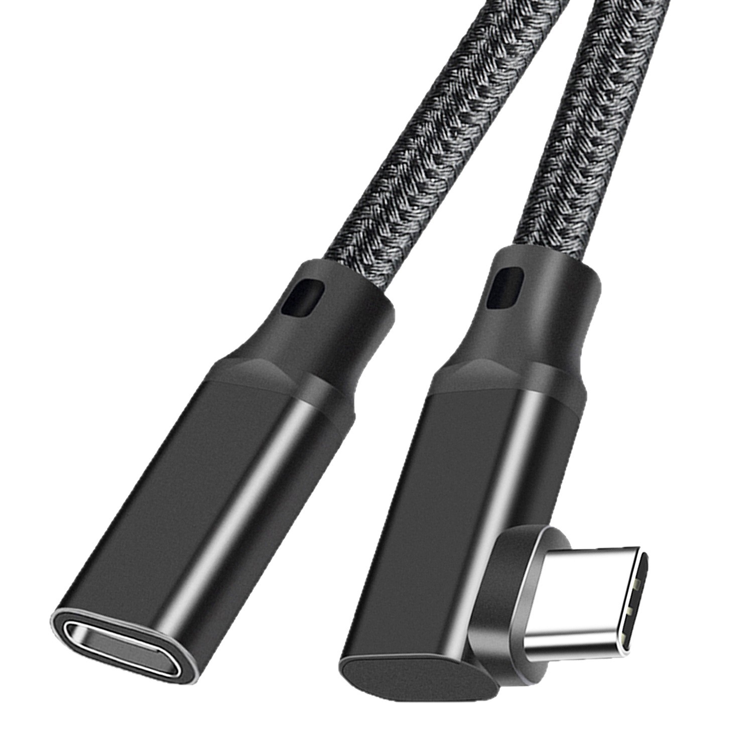 Codo Cable de extensión Type-C Cable de alta velocidad macho-hembra de 20Gbps Cable de pantalla de proyección 4K Cable VR de estación de acoplamiento para teléfono móvil de computadora