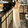 白云美女蕾丝清透套装