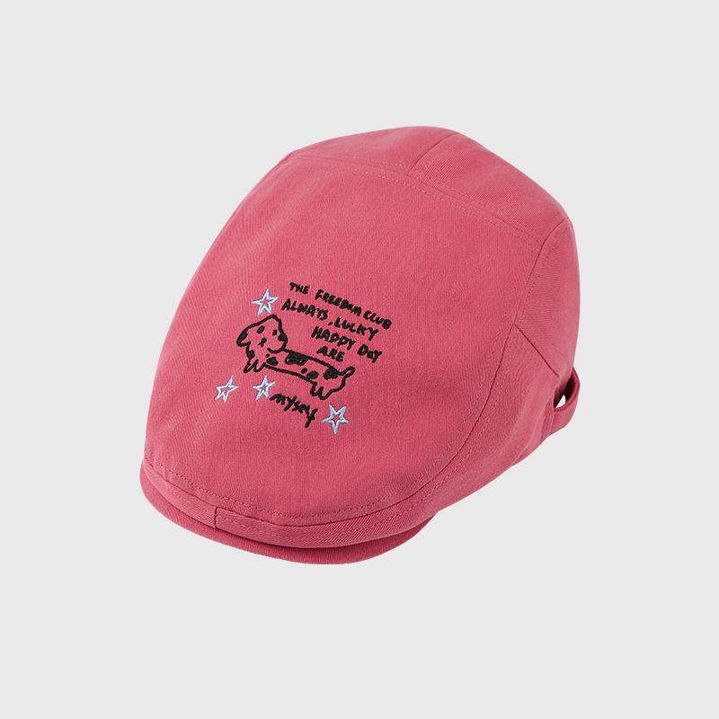 2025 nueva boina de boca de pato contra el uso de mujeres primavera coreana in-mode generales alrededor de la cabeza muestra la cara pequeña gorra hacia adelante