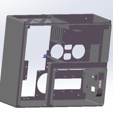 郑州工业钣金机箱机柜外壳设计 钣金加工件 不锈钢加工 激光切割