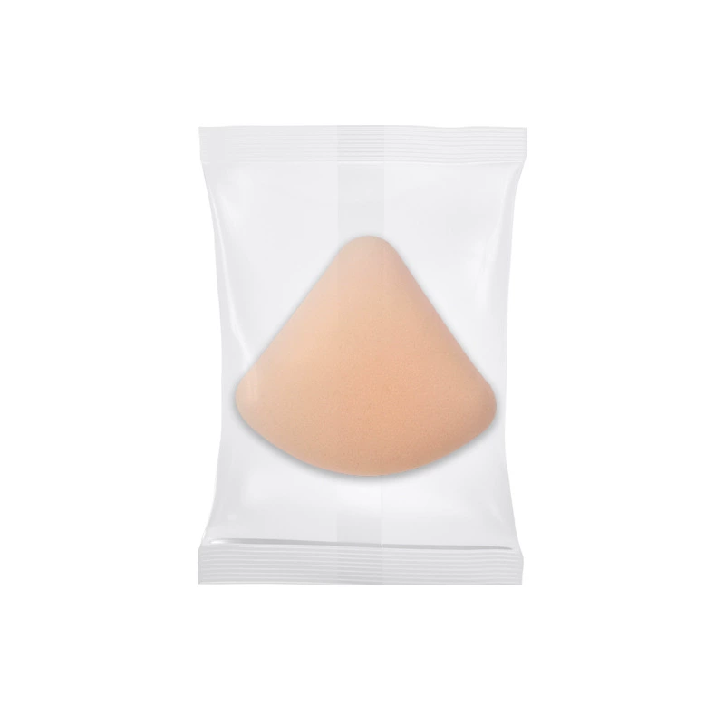 Makeup sponge — triangular cotton sponge, soft elastic for foundation & powder