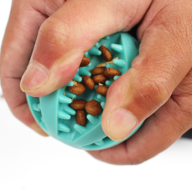 Pelota de juguete para perros Bola de sandía Bola de fuga de alimentos molar limpieza dental resistente a mordeduras Bola de mordedura de perro tamaño grande y mediano tamaño pequeño juguete para mascotas