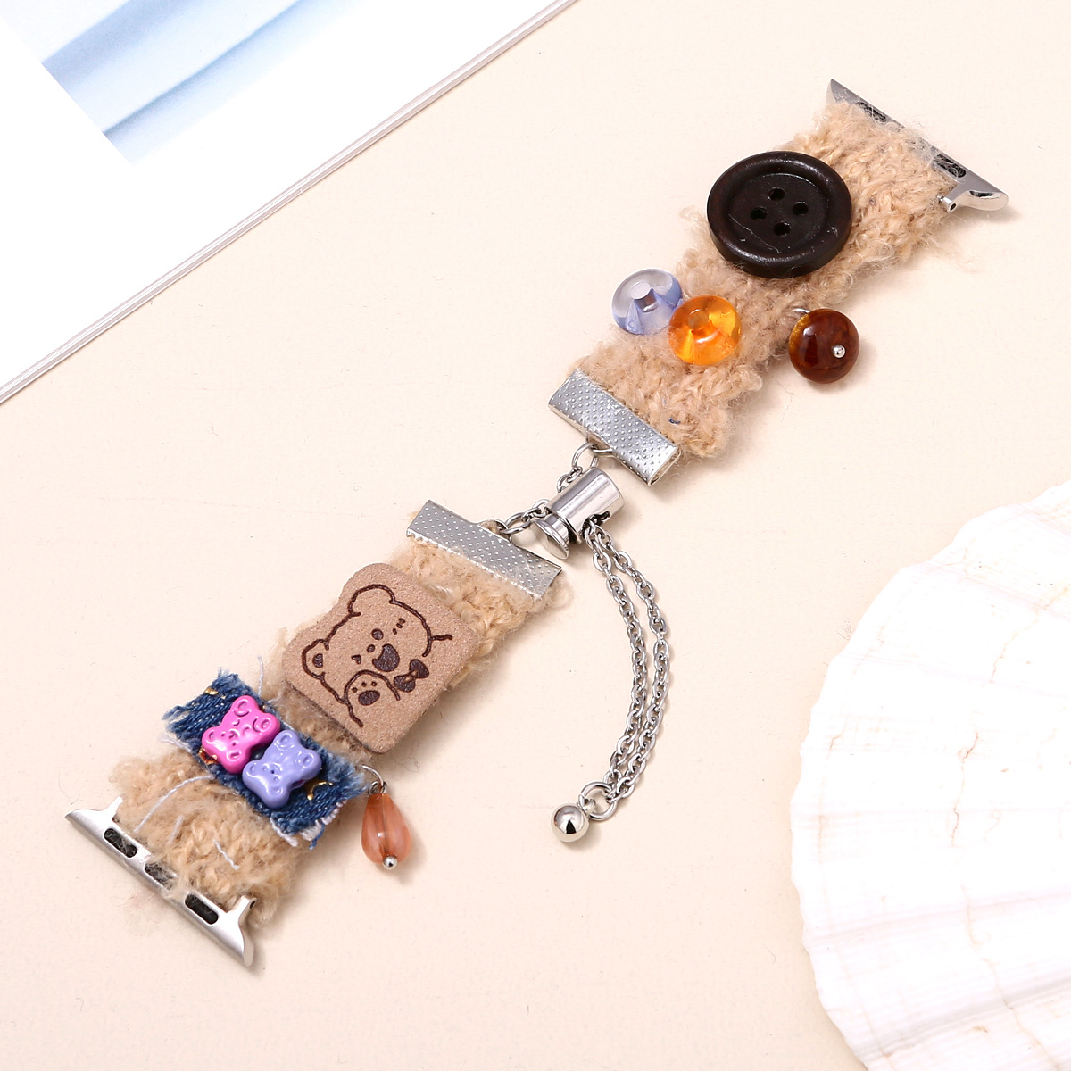 Uhrenarmbänder geeignet für Apple Watch 8765 Fashion Plüsch Zubehör Iwatch Herbst und Winter Atmosphäre Strap_voghion.com