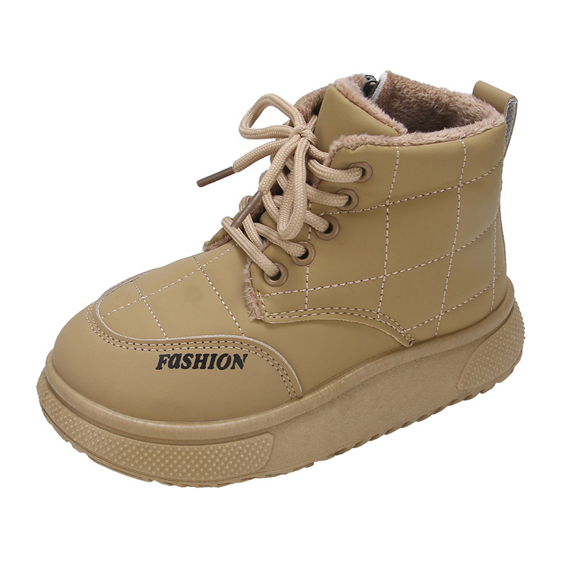 Botas de niñas 2025 invierno nuevo niño botas de algodón de nieve botas calientes para niños botas Martin