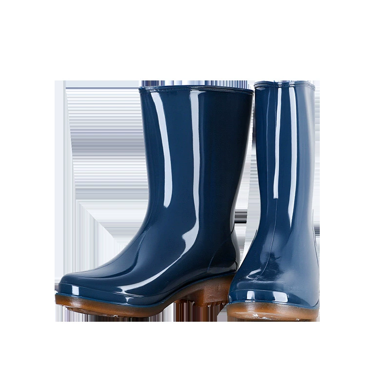 Обувь, нескользящие ботинки, утеплённые износостойкие бахилы, средняя длина