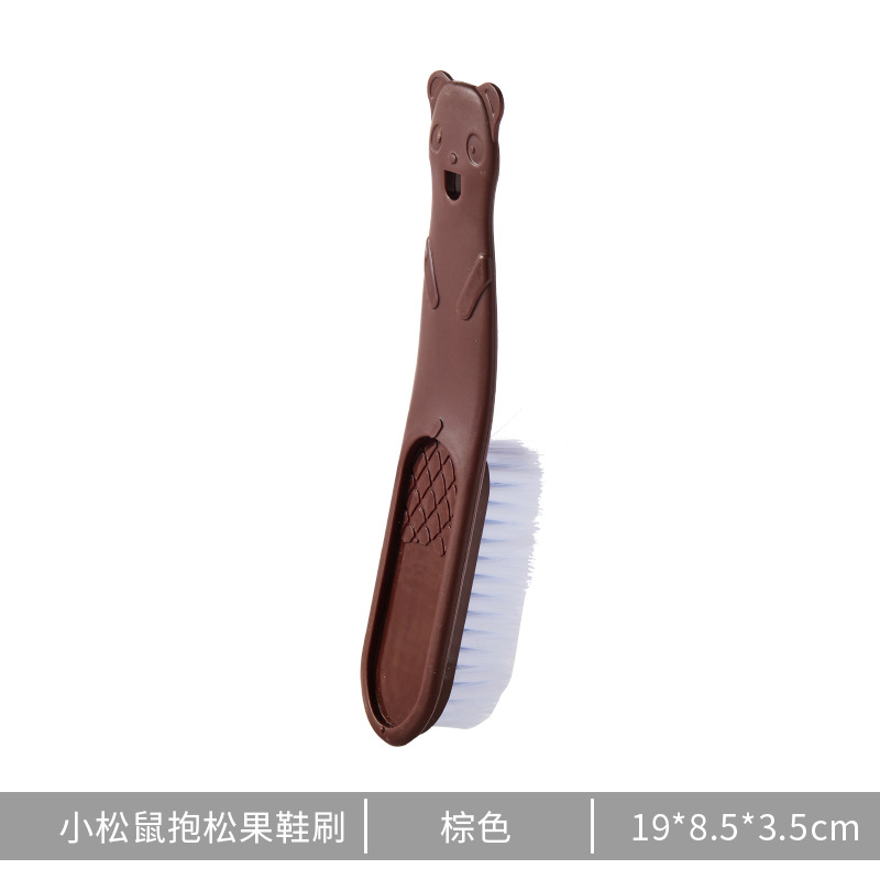 Oso creativo de plástico cepillo pequeño zapatos cepillo de limpieza cepillo de lavado de zapatos de piel suave cepillo de lavandería cepillo de tablero de lavandería cepillo de zapatos