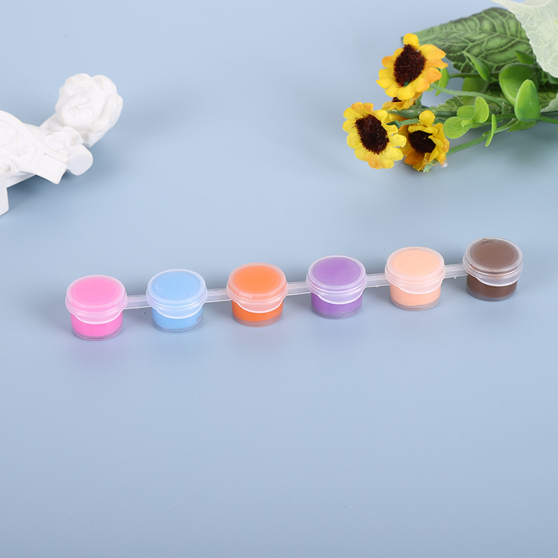 Manufacturer direct sale 2ml 6-pack body-mounted 12-color watercolor paint sticks DIY T-shirt acrylic paint wall painting graffiti