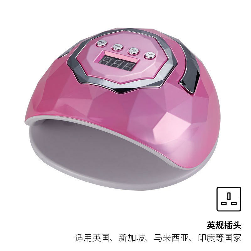 Nueva máquina de fototerapia de uñas colorida, lámpara de curado de uñas con sensor inteligente, lámpara de gel de esmalte de uñas de secado rápido y alta potencia para ventas transfronterizas.