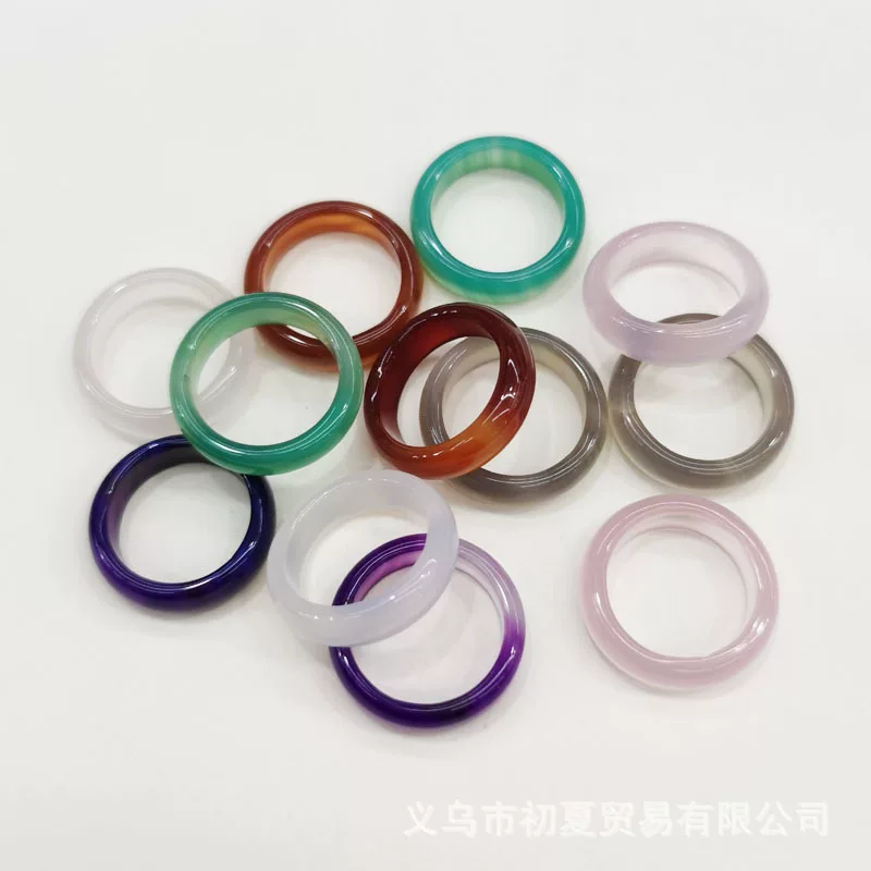 Natural water, agate crystal, ring for men and women, bracelet walnut, accessory, 6mm