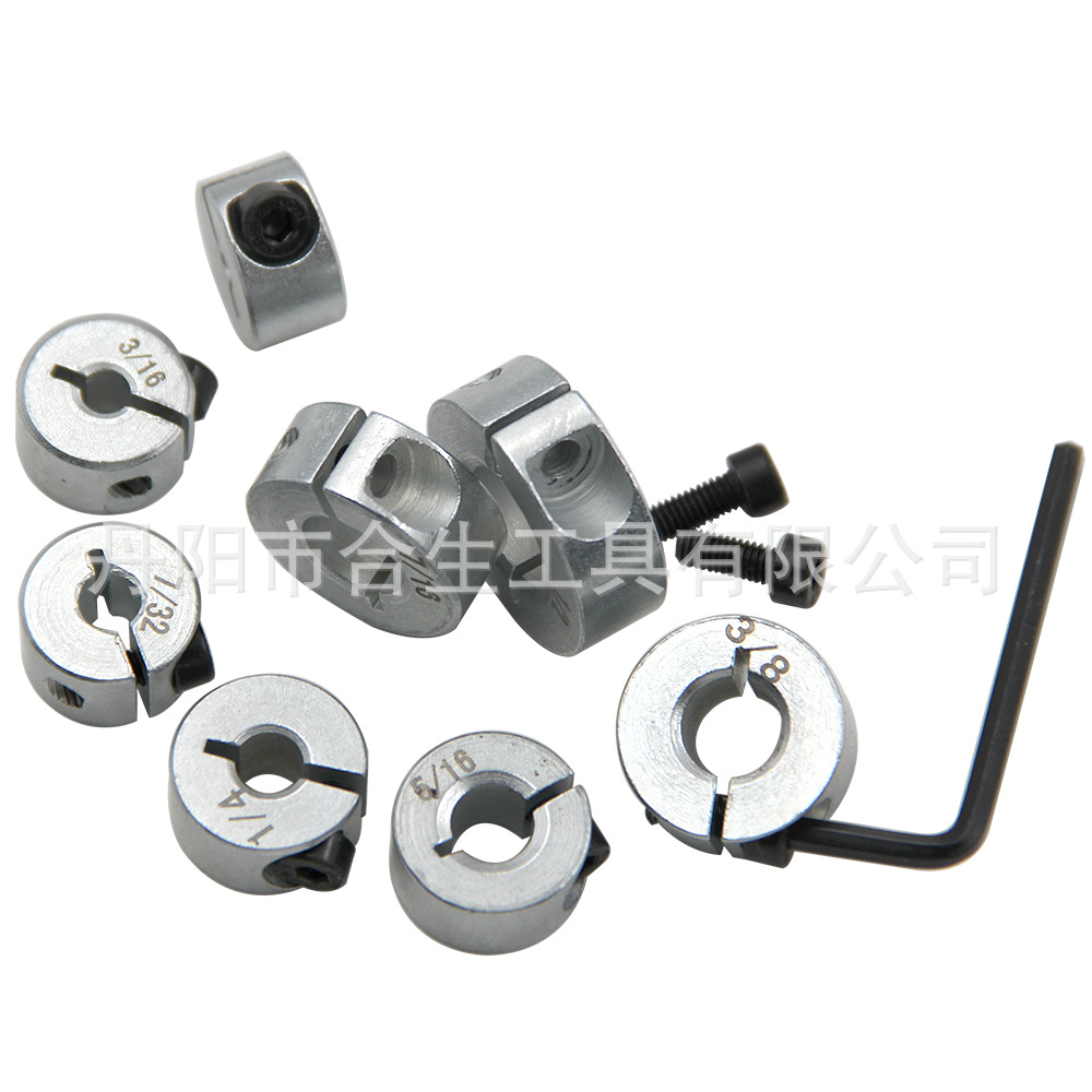 8 Unid plata pulgadas localización anillo abierto tipo óptico eje fijo anillo limitador bloqueo localización anillo herramienta