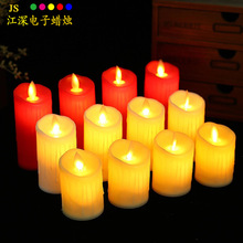 批发仿真摇摆流泪电子蜡烛led蜡烛灯圣诞求婚表白道具家用蜡烛灯
