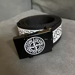 Canvas Belt Men and Women Youth Casual Fashion Personality All-match Striped Korean Fashionable Belt Smooth Buckle Trouser Belt