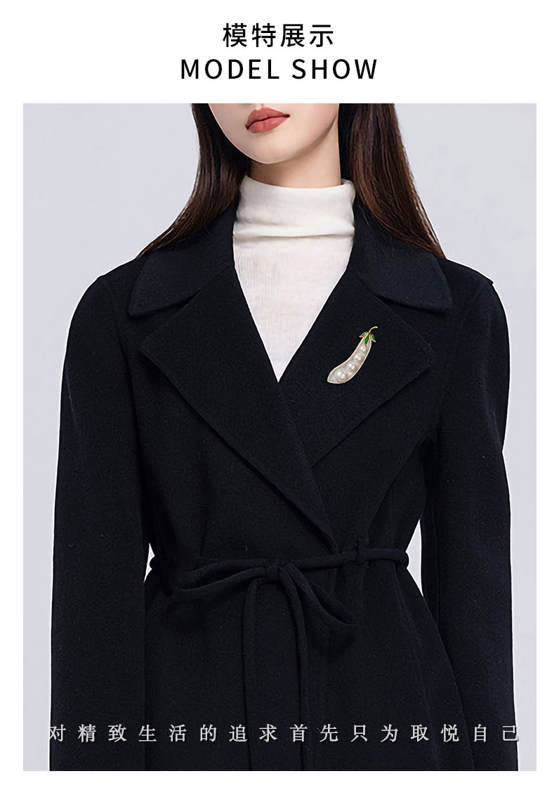 新款时尚创意豌豆胸针小众高级感轻奢植物胸花装饰大衣