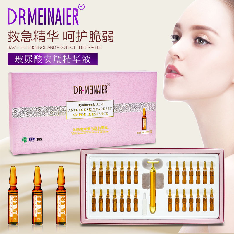 revitalizing moisturizing face serum for skin care in ampoules