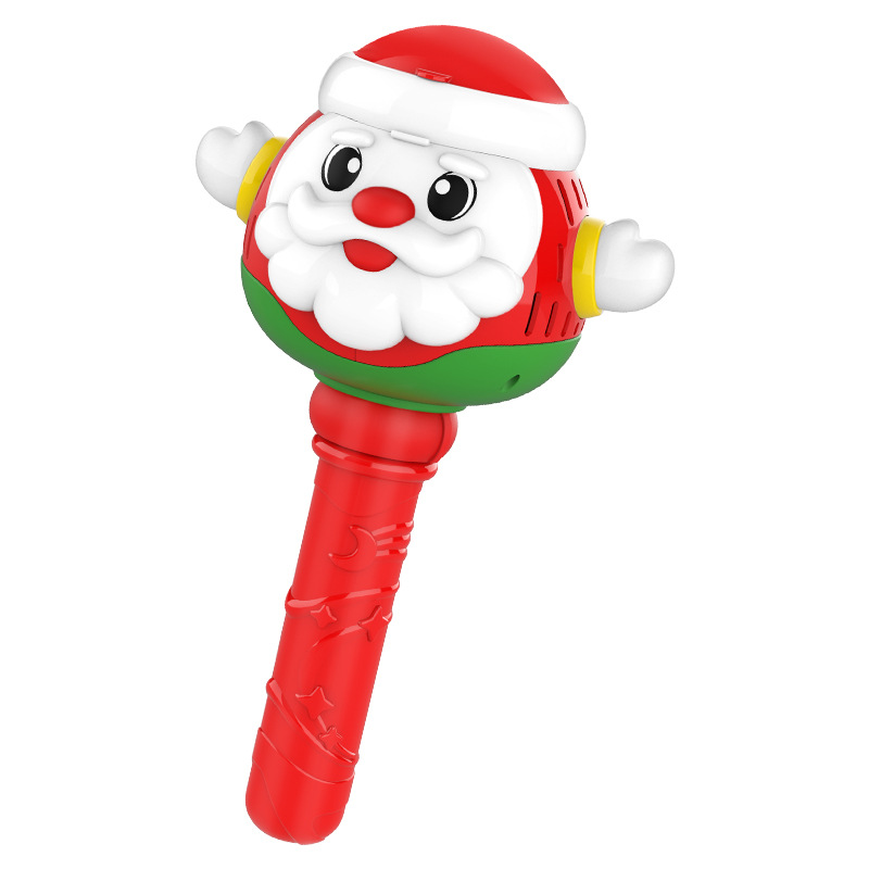 Papá Noel transfronterizo máquina de burbujas eléctrica juguetes infantiles burbujas pistolas regalos de Navidad regalos de vacaciones al por mayor