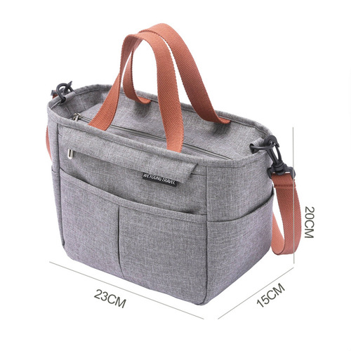 Cross-border new lunch bag outdoor picnic cooling bag fresh preserving bento bag thick aluminum foil lunch hand-held bag ice bag