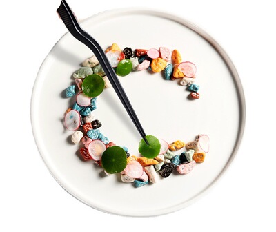 厨师中西餐冷菜摆盘装饰不锈钢镊子厨房分子料理装盘工具夹餐厅