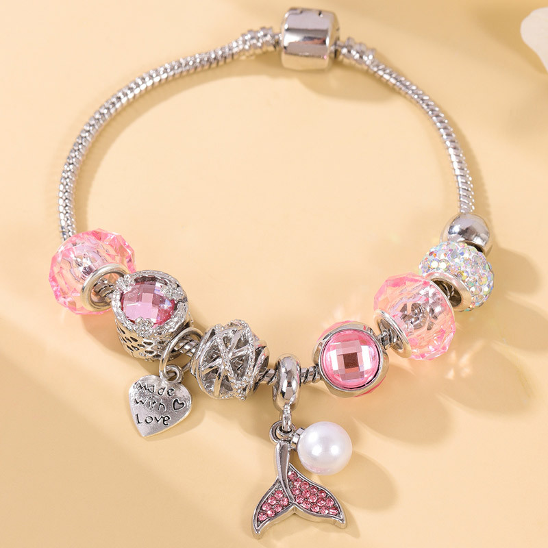 Sparkling Diamond Fish Tail Bangle For Women, Elegant Metal Design_voghion.com