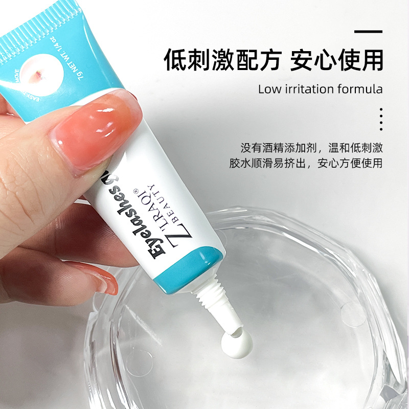 Suministro del fabricante de pegamento para pestañas postizas de dos colores, nuevo pegamento para doble párpado de 7 ml, pegamento blanco, pegamento negro, pegamento de belleza para pestañas, resistente al agua