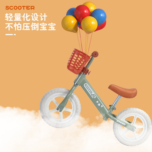 Child Balance Bike No Pedals 2-6 Years Old 3-in-1 for Boys and Girls Baby Learner Bike Dual-Wheel Scooter Skating Scooter