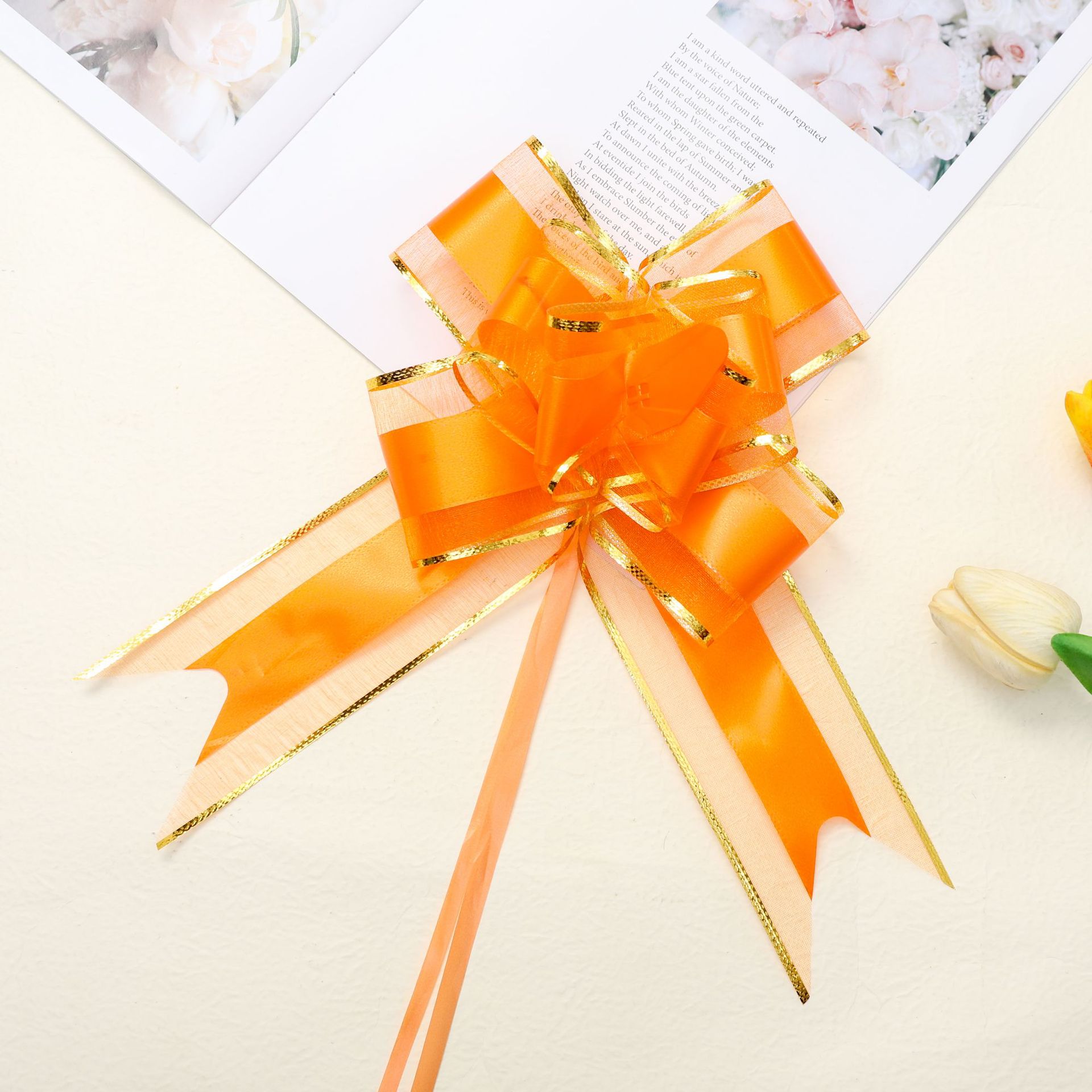 Transfronteriza regalo coche mango arco guirnalda grande 70 borde dorado tinta nieve hilo guirnalda boda decoración de la habitación cinta