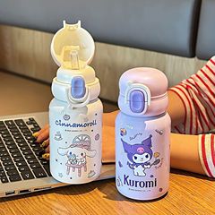 三丽鸥家族卡通系列一杯双饮保温杯加固提环携带方便锁设计水杯