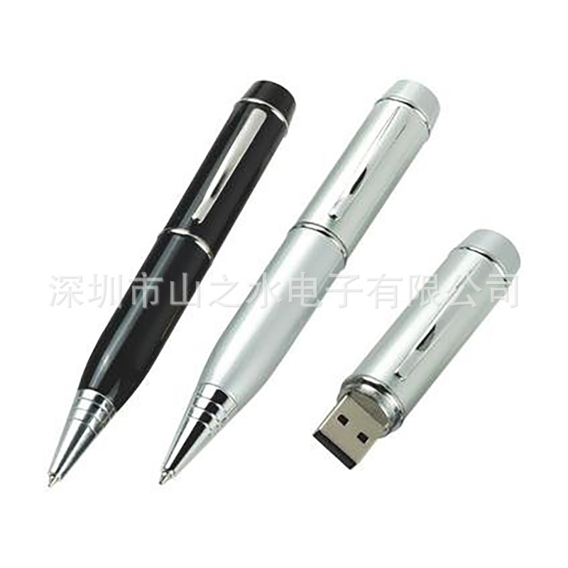 笔u盘 电脑u盘批发金属徽章u盘旋转U盘pen flash drive