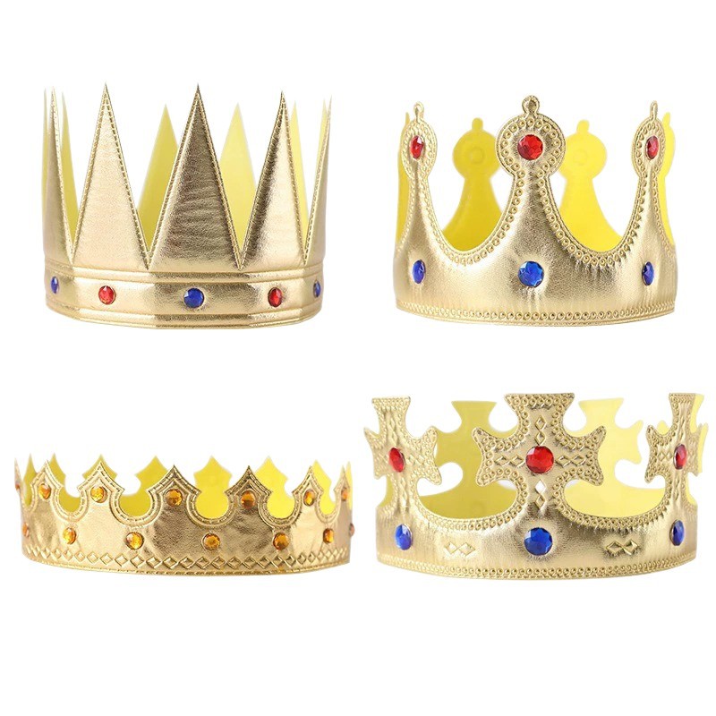 Kungakrona för barnkalas och cosplay kostym accessoar_voghion.com