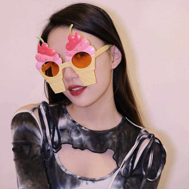 Beach sunglasses, glasses for party, wineglass for ice cream, graduation party