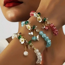 F 66167 Pop crystal daisy bracelet ����ˮ��С��������