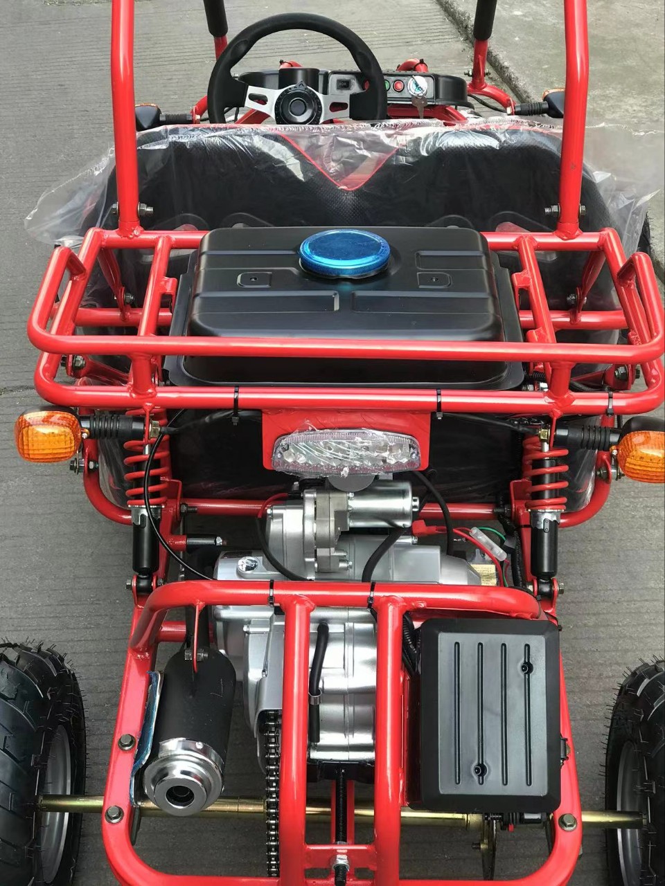 Square Park Venue Track Amusement Park Gasoline Electric Motorcycle Two-Seater Indoor and Outdoor Children's Beach Go-Kart