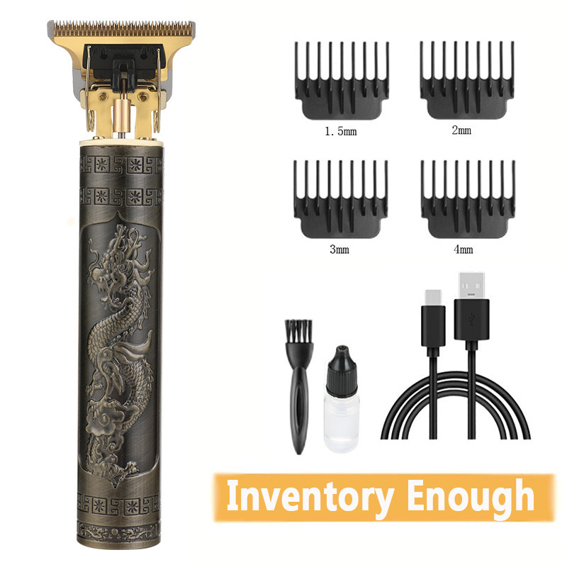 Transfronterizo T9 cortador de pelo eléctrico empujador cabeza de afeitar artefacto cabeza de aceite esculpida barbería cuchilla de afeitar eléctrica empujador al por mayor