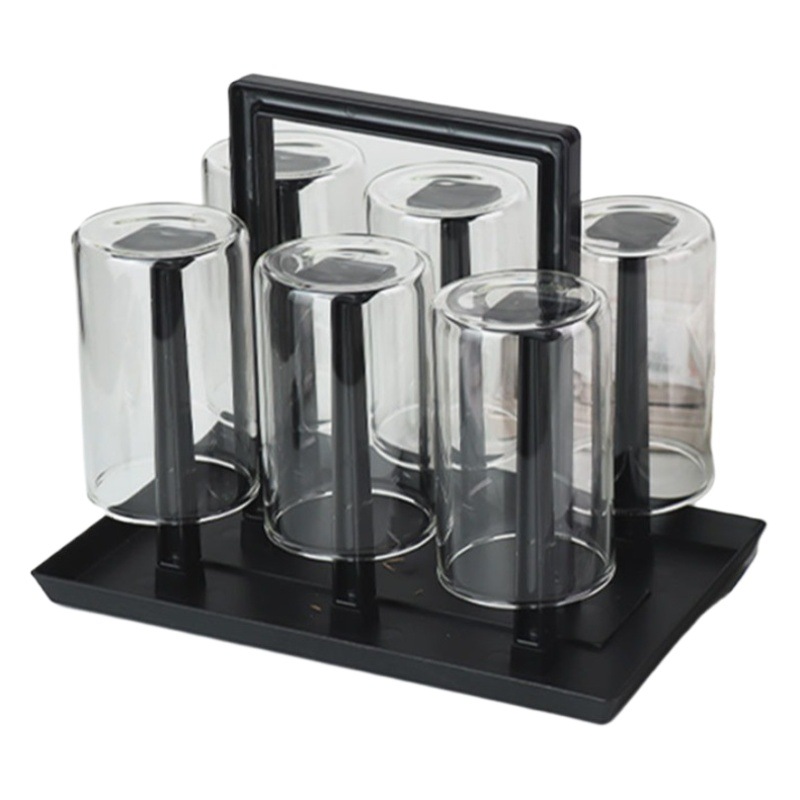Cup shelf storage rack tray household tea cup storage cup holder creative draining rack glass upside down cup holder