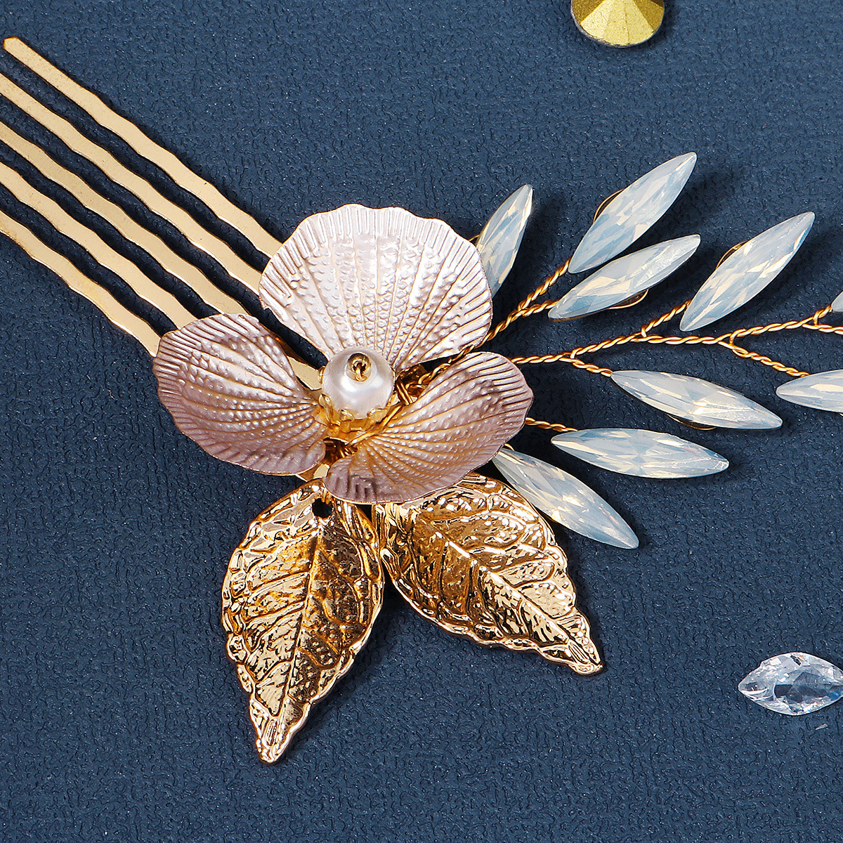 Simple Style Flower Metal Handmade 1 Pair