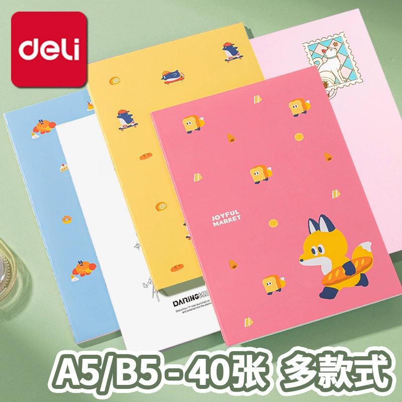 Deli хорошо сшитая книга с высокой стоимостью студенческие товары мягкая рукопись A5B5 милый тетрадь дневник