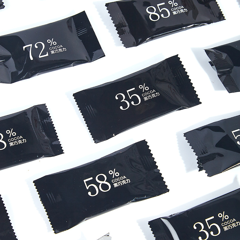 Dark chocolate gift box baked snacks, daily pure black flakes for your girlfriend, pure cocoa butter with less sugar