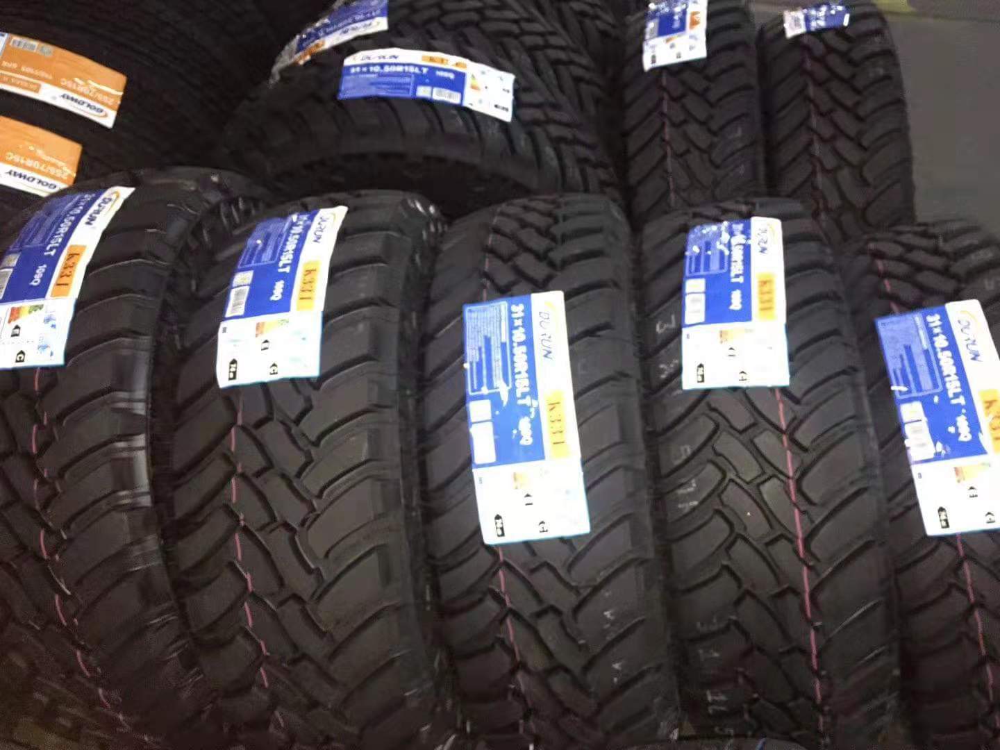 供应越野轮胎 盾轮 DURUN 31*10.5R15LT三包质量可出口