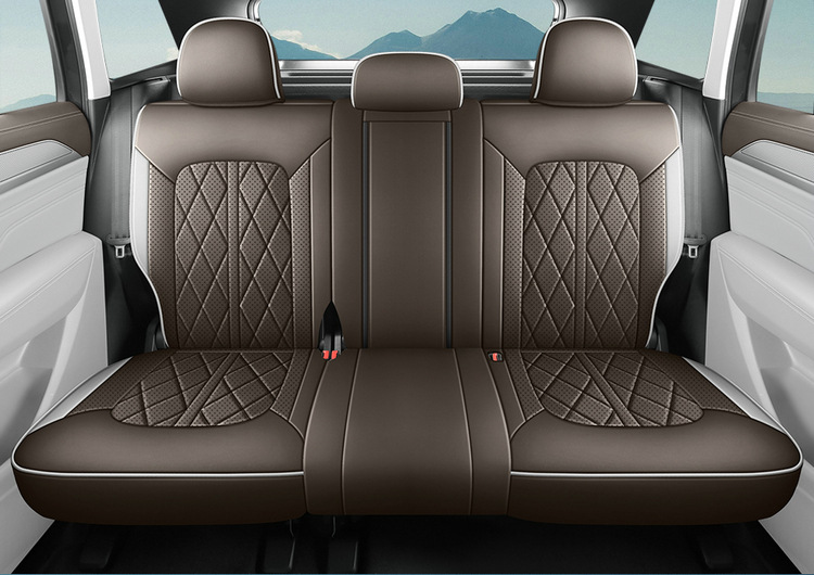 Volkswagen Touring Car Seat Cover, Universal for All Seasons, Fully Surrounded by Wear-Resistant Leather, Five-Seater, New Touring Special Car Seat Cushion Cover