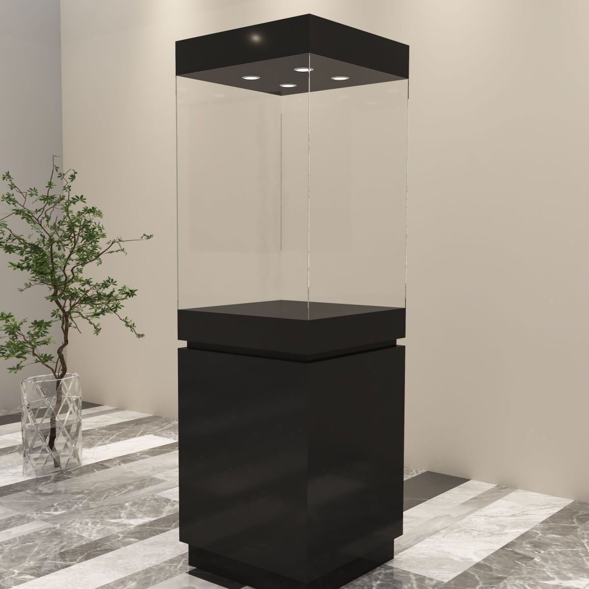 博物馆展柜瓷器木质展示柜独立珠宝首饰玻璃柜台产品展览柜台