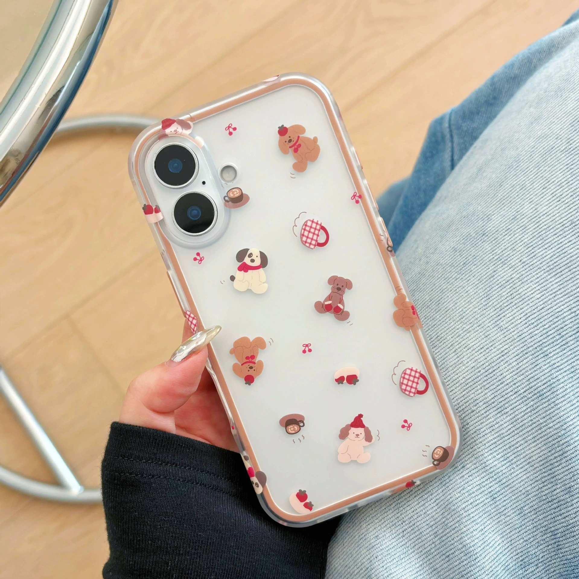 [Картонный совместимый чехол для телефона, кролик, 16прест, iphone, 14прест, с маленькими медведями]